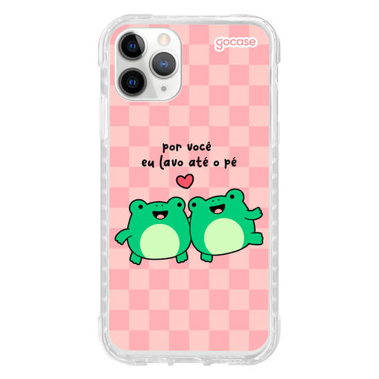 Capinha para celular Sapo - Por Você Eu Lavo Até o Pé