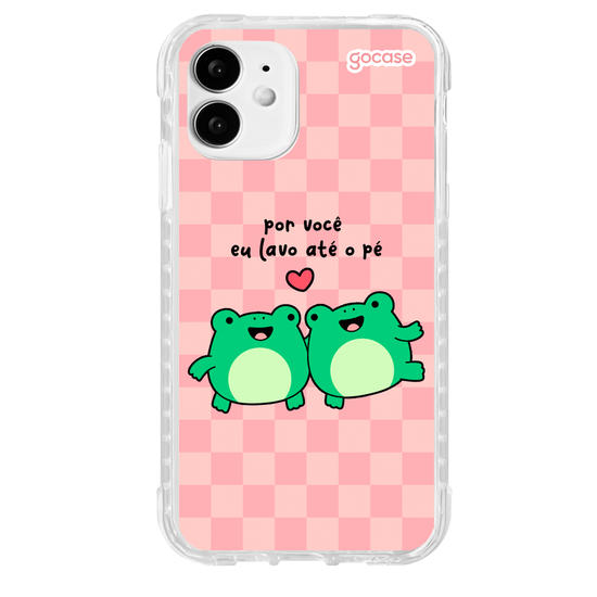 Capinha para celular Sapo - Por Você Eu Lavo Até o Pé