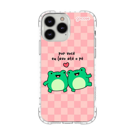 Capinha para celular Sapo - Por Você Eu Lavo Até o Pé