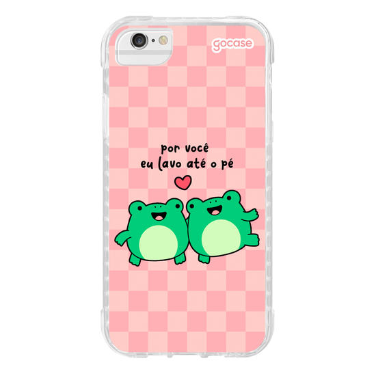 Capinha para celular Sapo - Por Você Eu Lavo Até o Pé