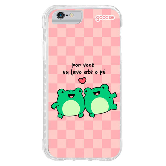 Capinha para celular Sapo - Por Você Eu Lavo Até o Pé