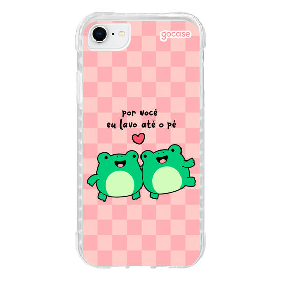 Capinha para celular Sapo - Por Você Eu Lavo Até o Pé