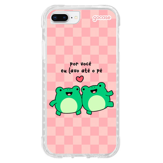 Capinha para celular Sapo - Por Você Eu Lavo Até o Pé