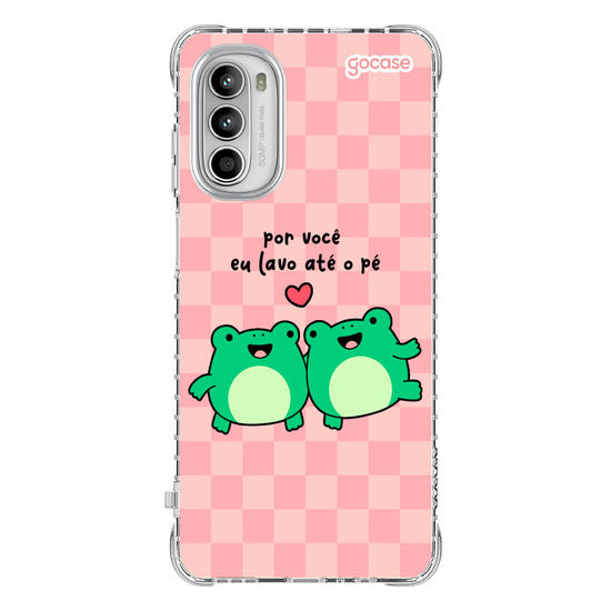 Capinha para celular Sapo - Por Você Eu Lavo Até o Pé