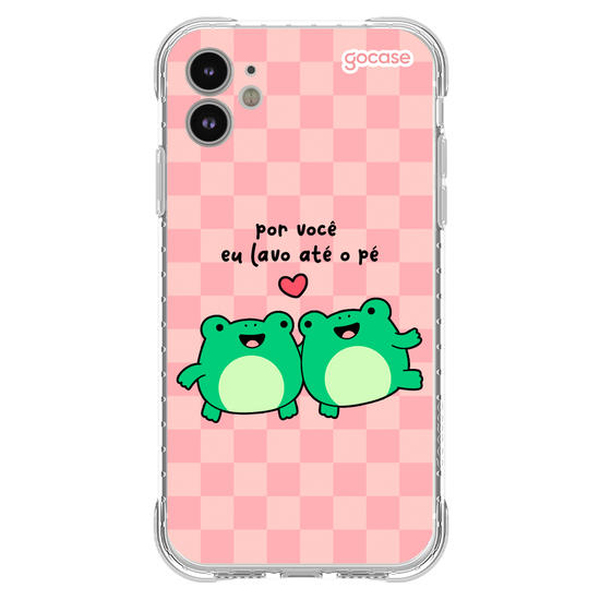 Capinha para celular Sapo - Por Você Eu Lavo Até o Pé