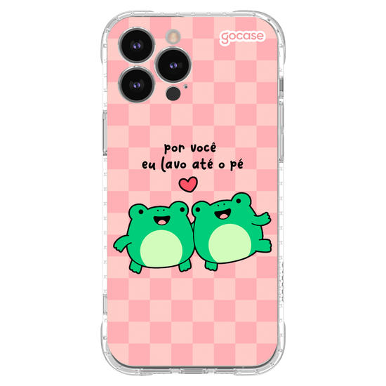 Capinha para celular Sapo - Por Você Eu Lavo Até o Pé
