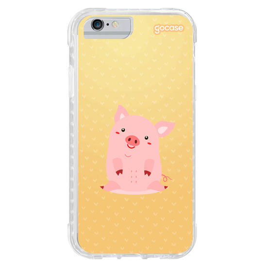 Capinha para celular Porquinho Feliz