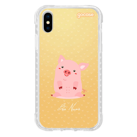 Capinha para celular Porquinho Feliz