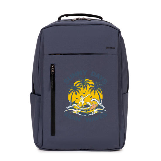 Mochila Executiva Slim -  Pôster Surf Retrô