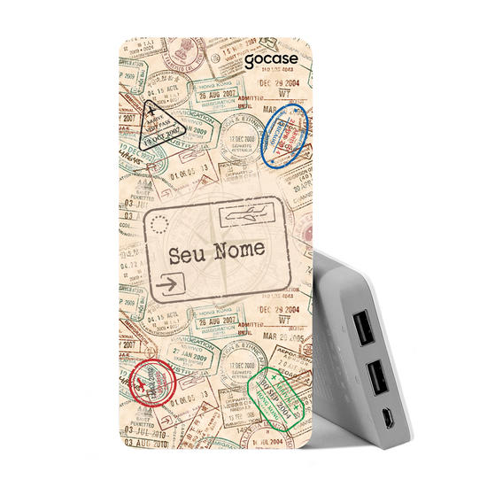 Carregador Portátil Power Bank (10000mAh) - Passaporte