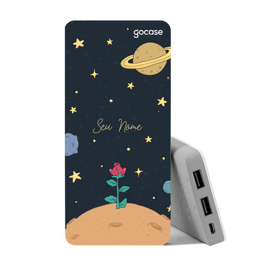 Carregador Portátil Power Bank (10000mAh) - Rosa do Príncipe