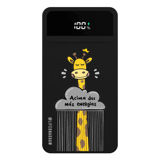  Carregador Portátil Turbo 10000mah Preto - Acima das Más Energias