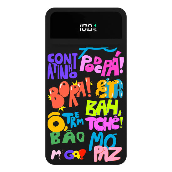  Carregador Portátil Turbo 10000mah Preto - Expressões Brasil