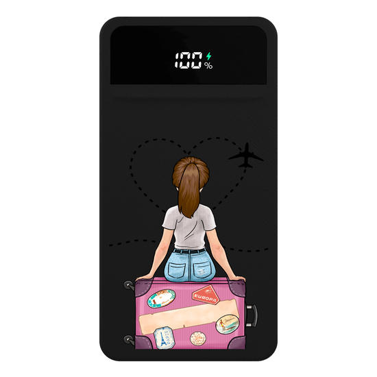  Carregador Portátil Turbo 10000mah Preto - Garota Viagem