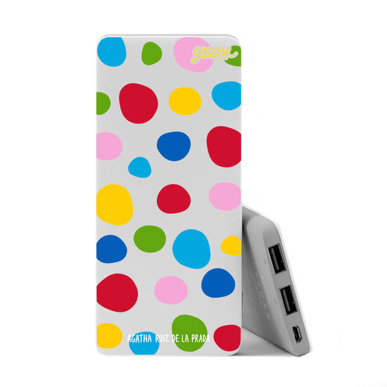 Power Bank Slim Portable Charger (5000mAh) - Happy Bubbles