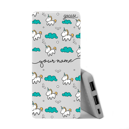 Power Bank Slim Portable Charger (5000mAh) - Unicorn Handwritten