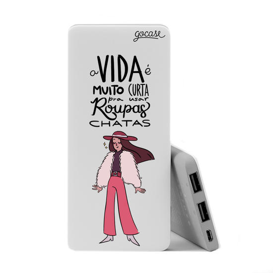 Power Bank Slim Portable Charger (5000mAh) - Power Bank Slim Portable Charger (5000mAh) - Use Roupas Legais