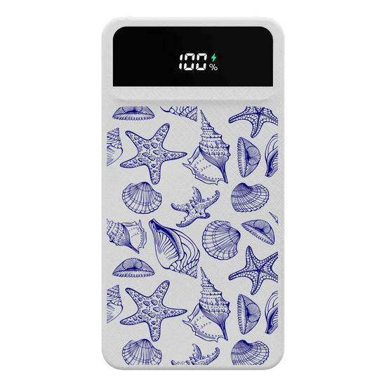Carregador Portátil Turbo 10000mah -  Blue Sea Shells