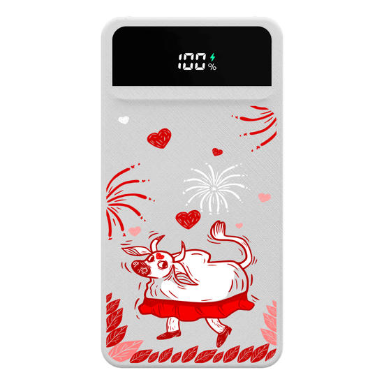 Carregador Portátil Turbo 10000mah -  Boi Vermelho