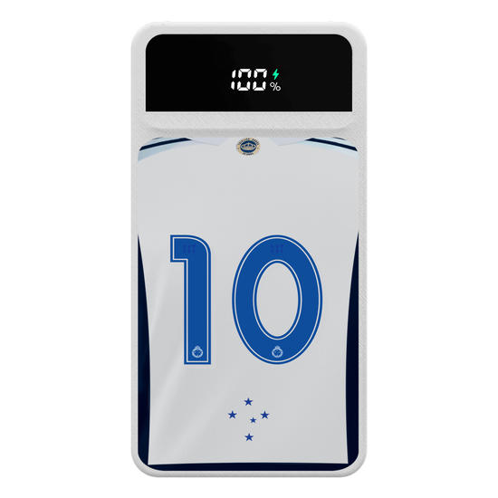 Carregador Portátil Turbo 10000mah - Cruzeiro - Uniforme 2 2023 Personalizado