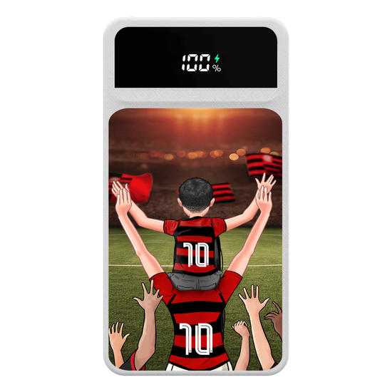 Carregador Portátil Turbo 10000mah - Flamengo - Mãe Rubro-negra
