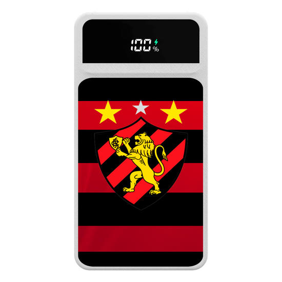 Carregador Portátil Turbo 10000mah - Sport Recife - Uniforme 1 2023 Escudo
