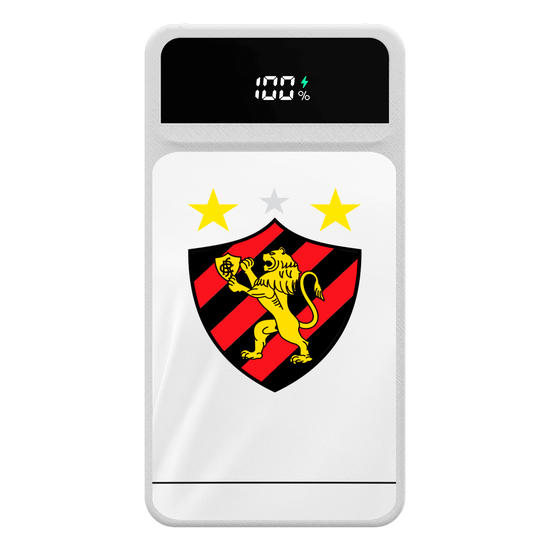 Carregador Portátil Turbo 10000mah - Sport Recife - Uniforme 2 2023 Escudo