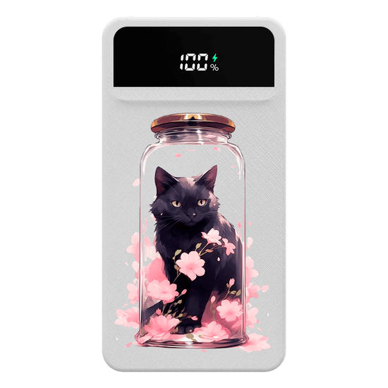 Carregador Portátil Turbo 10000mah -  Cherry Cat Jar