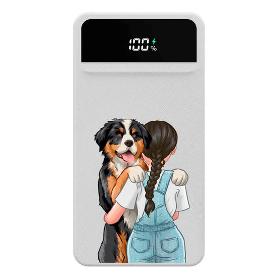 Carregador Portátil Turbo 10000mah -  Garota com Pet