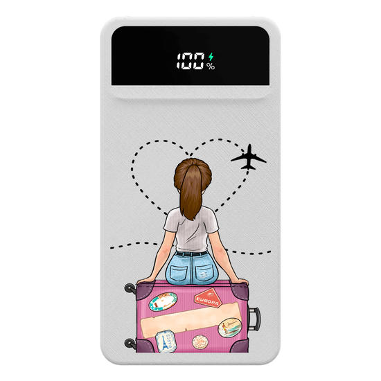 Carregador Portátil Turbo 10000mah -  Garota Viagem