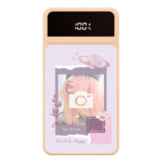 Carregador Portátil Turbo 10000mah - Photocard - Time to be Happy Carregador Portátil Turbo 10000mah - Photocard - Time to be Happy