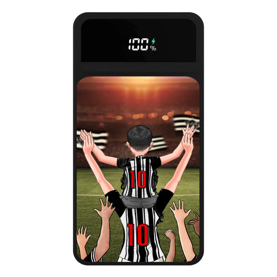 Carregador Portátil Turbo 10000mah Preto - Atlético Mineiro - Mãe Alvinegra