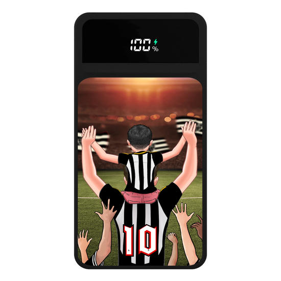 Carregador Portátil Turbo 10000mah Preto - Atlético Mineiro - Pai Alvinrego