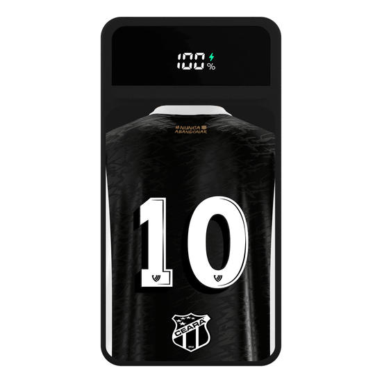 Carregador Portátil Turbo 10000mah Preto - Ceará - Uniforme 1 2023 Personalizado