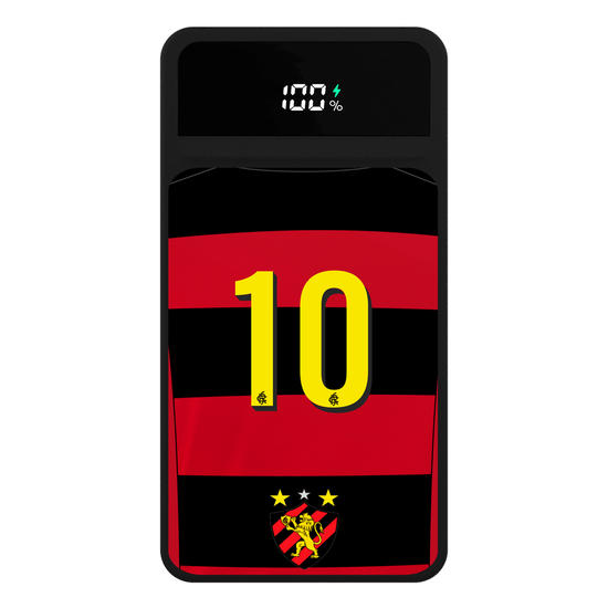Carregador Portátil Turbo 10000mah Preto - Sport Recife - Uniforme 1 2023 Personalizado