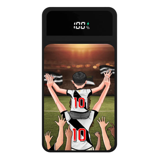Carregador Portátil Turbo 10000mah Preto - Vasco - Mãe Cruzmaltina