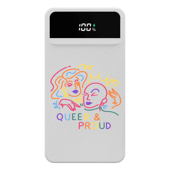 Carregador Portátil Turbo 10000mah -  Mês do Orgulho - Queer & Proud