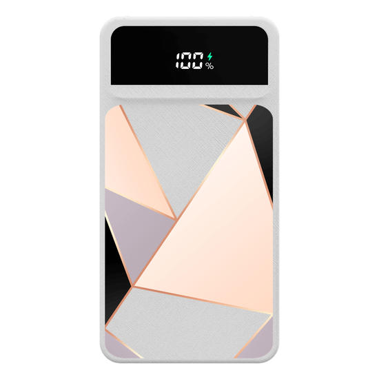 Carregador Portátil Turbo 10000mah -  Tricolor Linhas Fancy