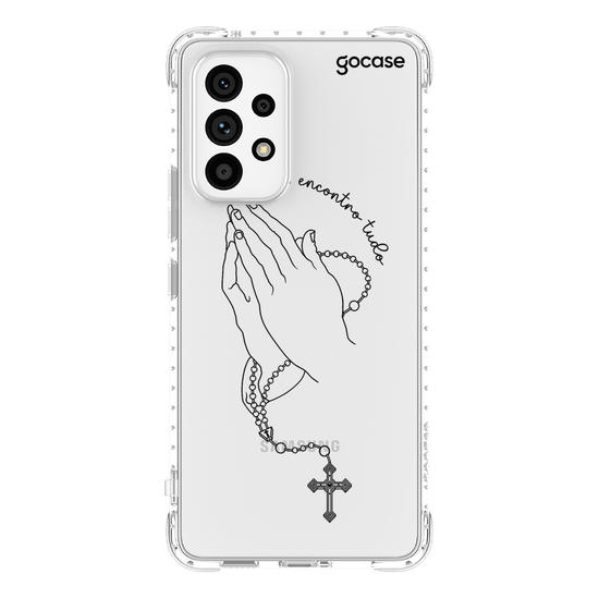 Capinha para celular  Praying Hands Lineart