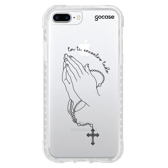 Capinha para celular  Praying Hands Lineart