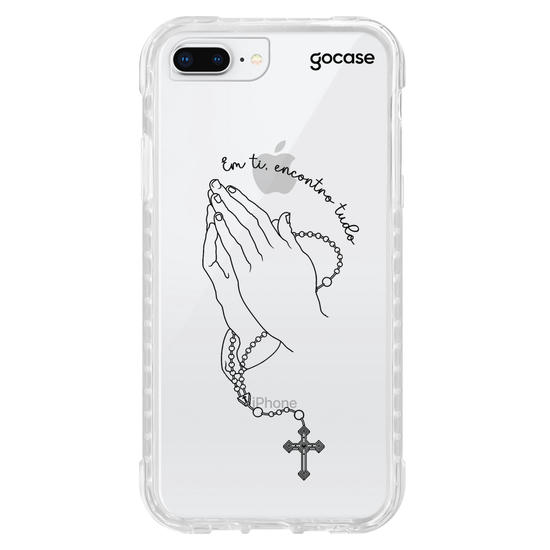 Capinha para celular  Praying Hands Lineart