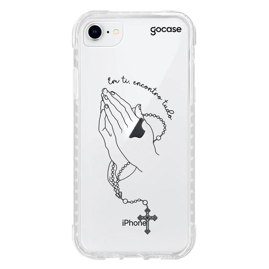 Capinha para celular  Praying Hands Lineart
