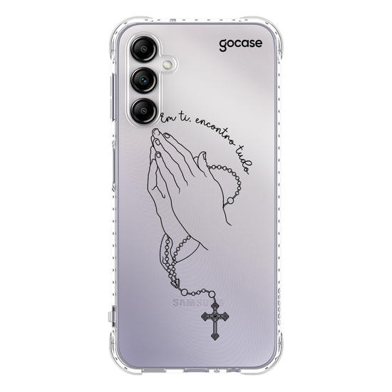 Capinha para celular  Praying Hands Lineart