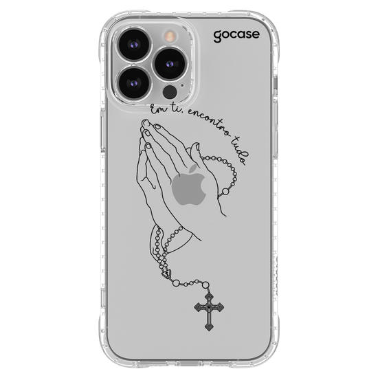 Capinha para celular  Praying Hands Lineart