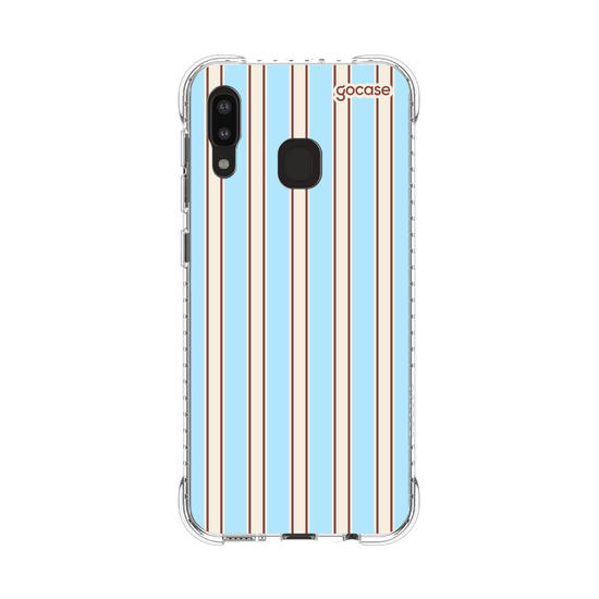 Capinha para celular  Preppy Blue Stripes