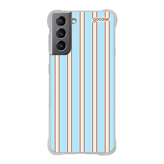 Capinha para celular  Preppy Blue Stripes