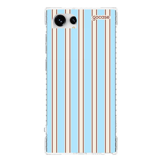 Capinha para celular  Preppy Blue Stripes