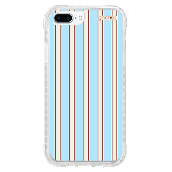 Capinha para celular  Preppy Blue Stripes
