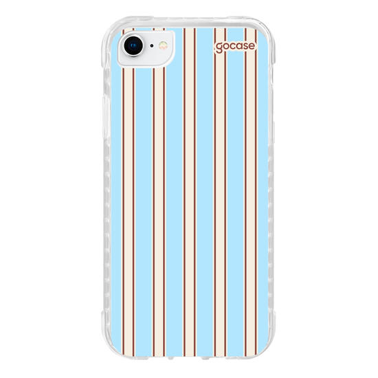 Capinha para celular  Preppy Blue Stripes