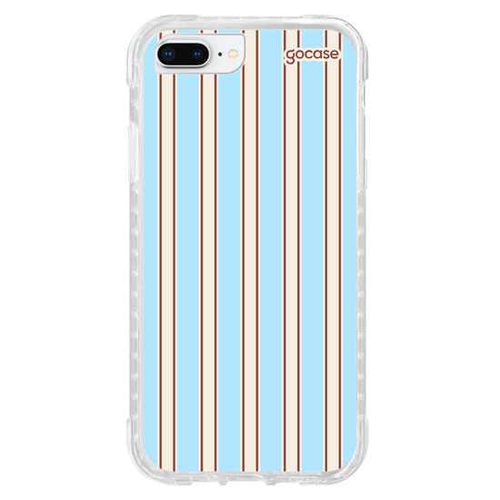 Capinha para celular  Preppy Blue Stripes